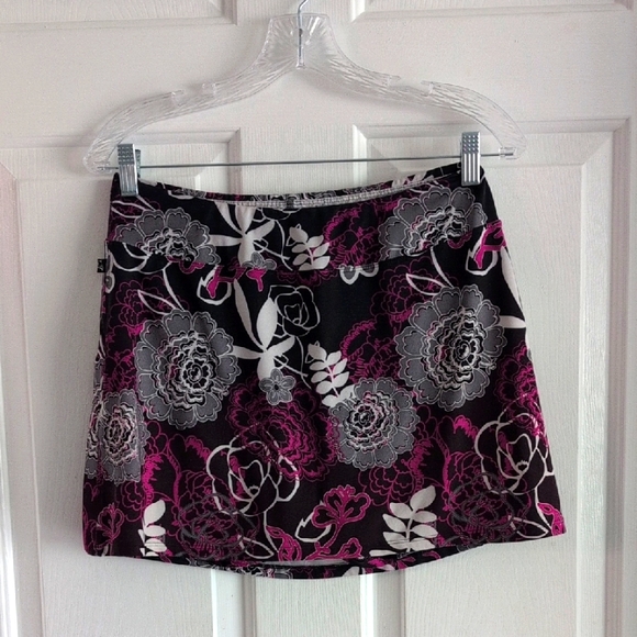 Skort, Athletic Skirt-shorts, Tennis Skirt Pickleball Athliesure Black Purple - Picture 3 of 14